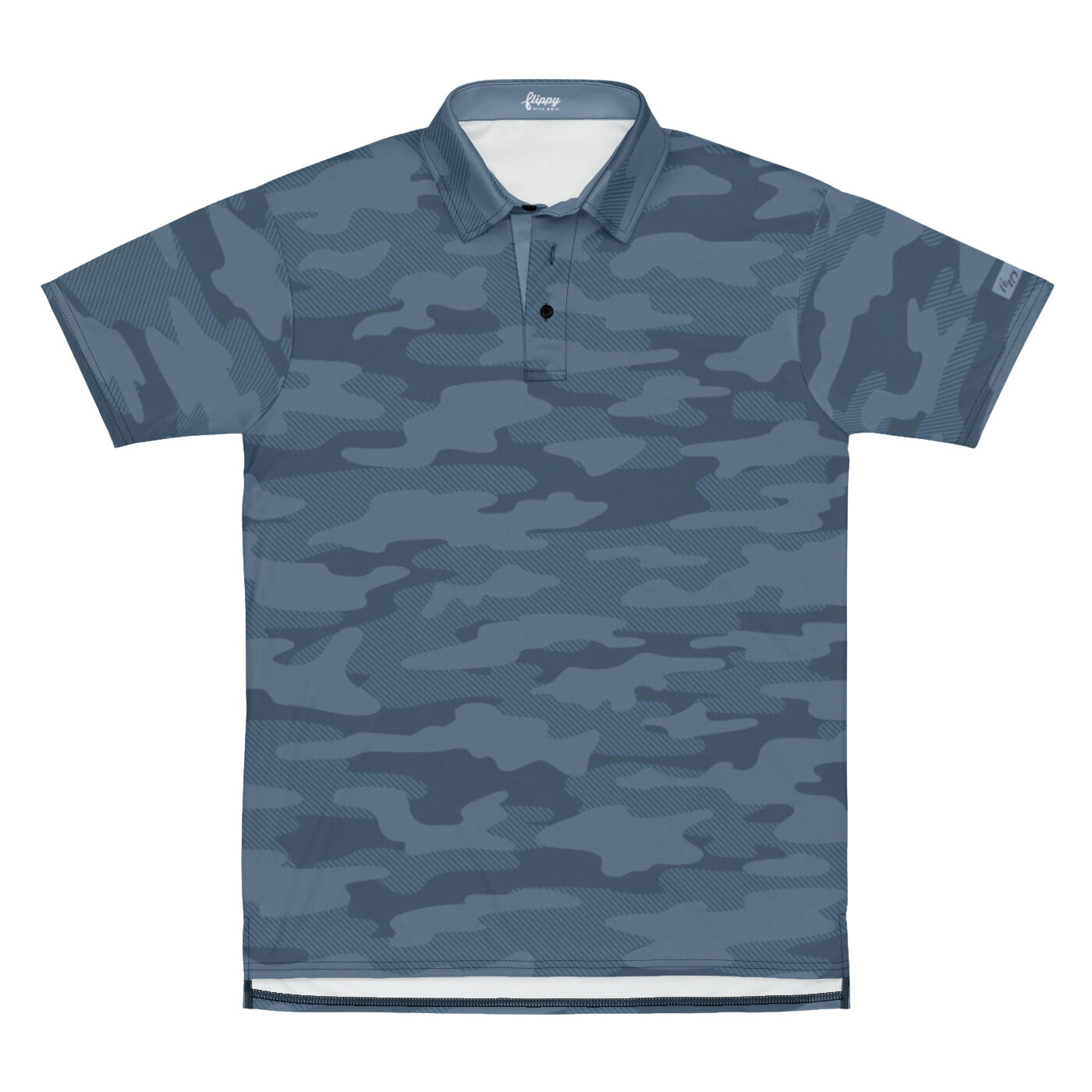 Storm Blue Camo SolPro Polo