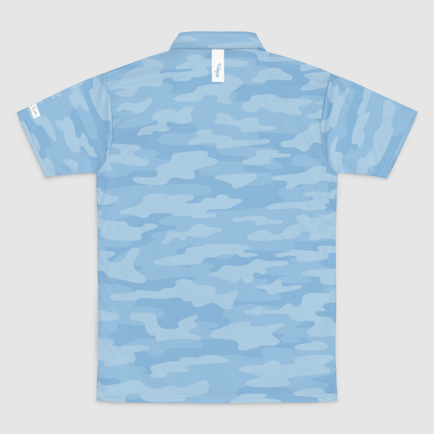 Sky Blue Camo SolPro Polo