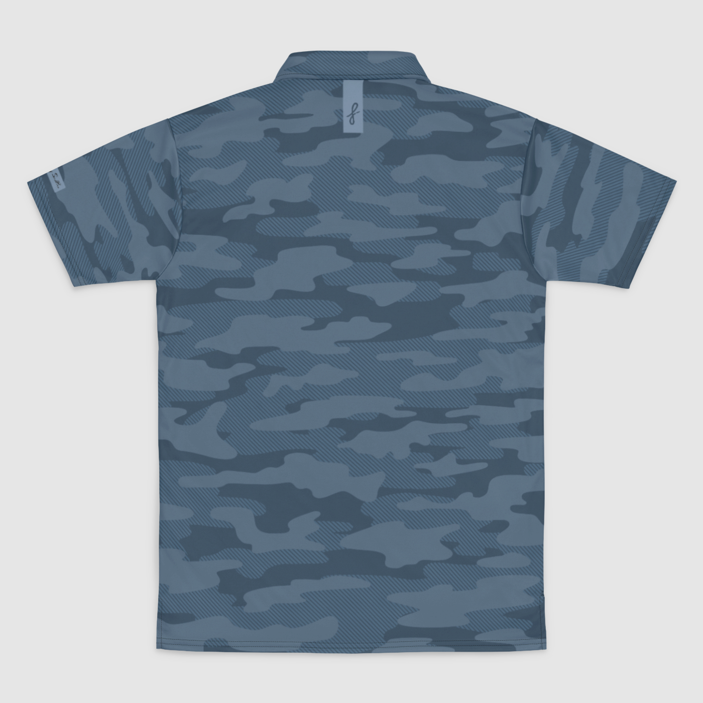 Storm Blue Camo SolPro Polo