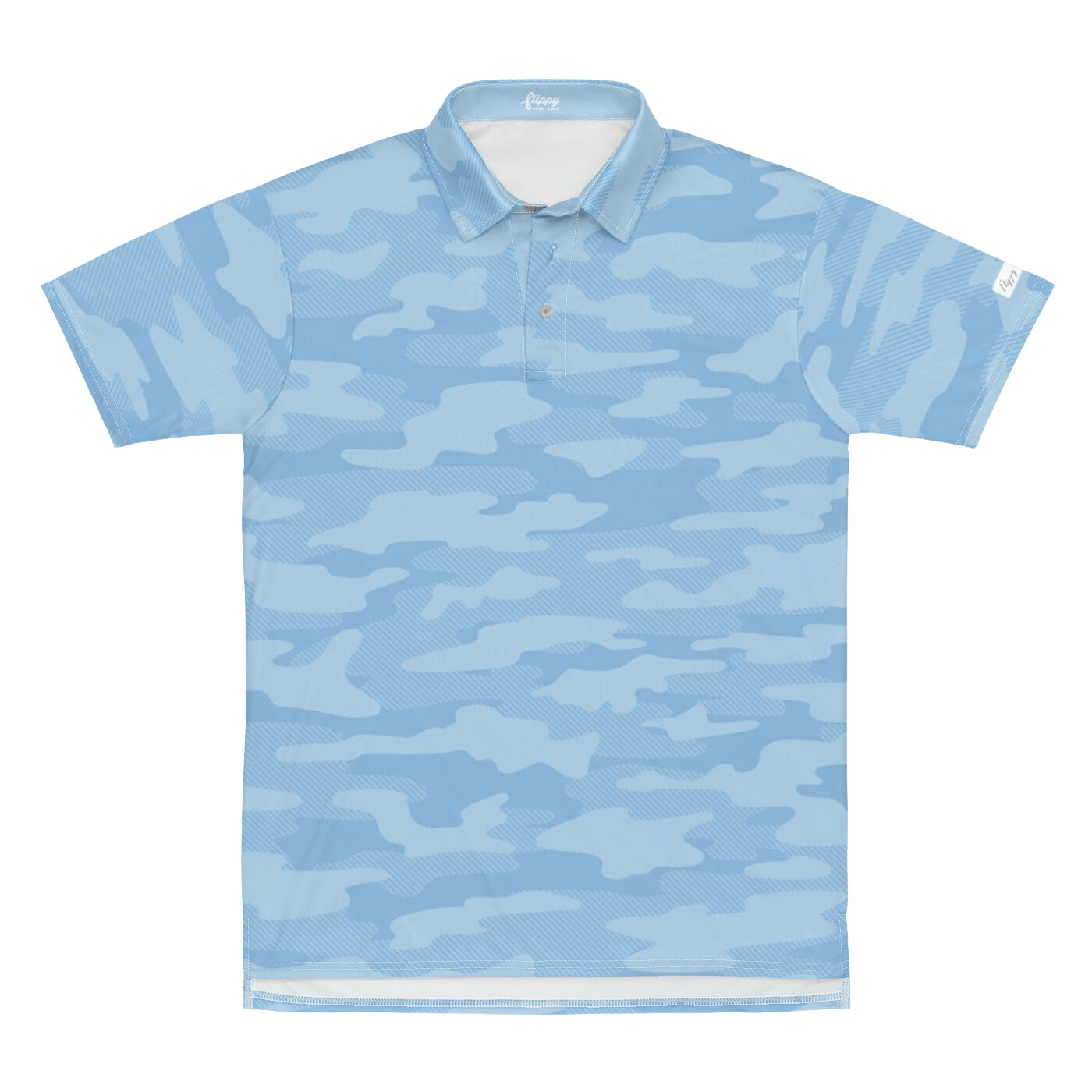Sky Blue Camo SolPro Polo