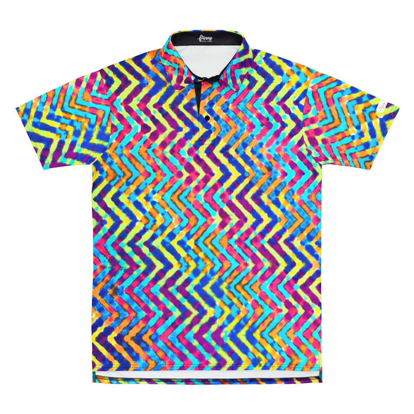 Wild Tie Dye SolPro Polo by Steven J