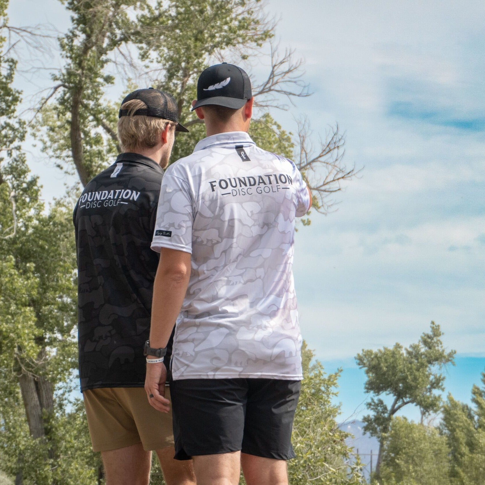 Foundation Black Bear Camo SolPro Polo