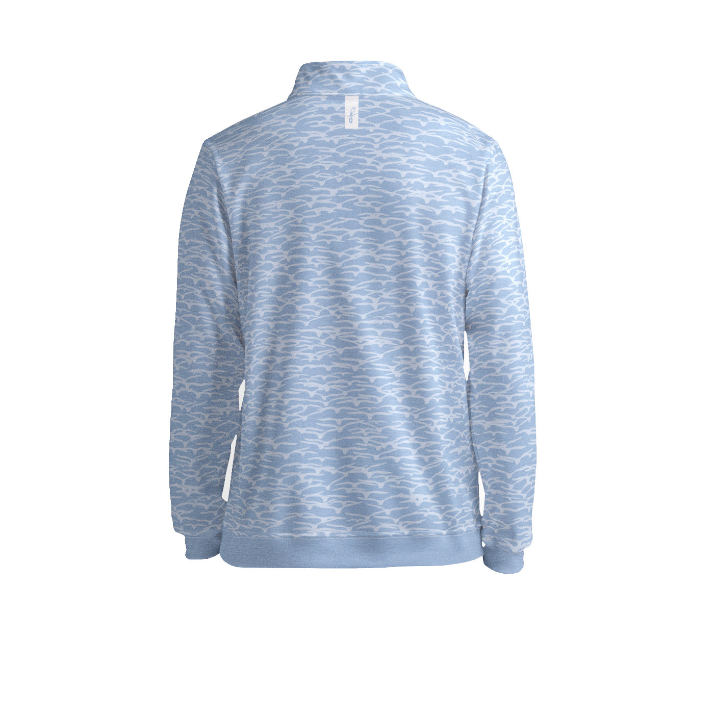 Blue Flock Quarter Zip Pullover