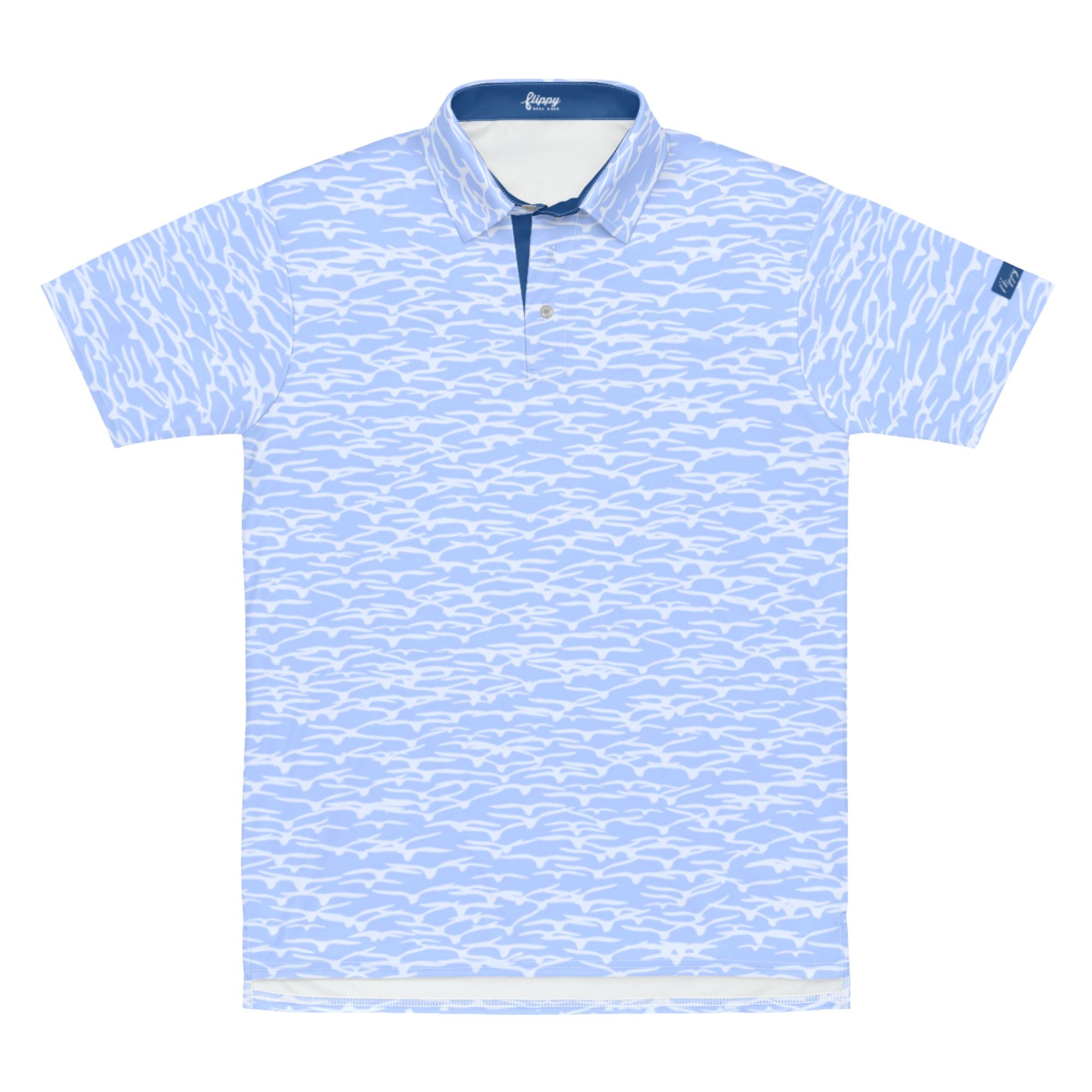 Foundation Sky Blue Flock SolPro Polo