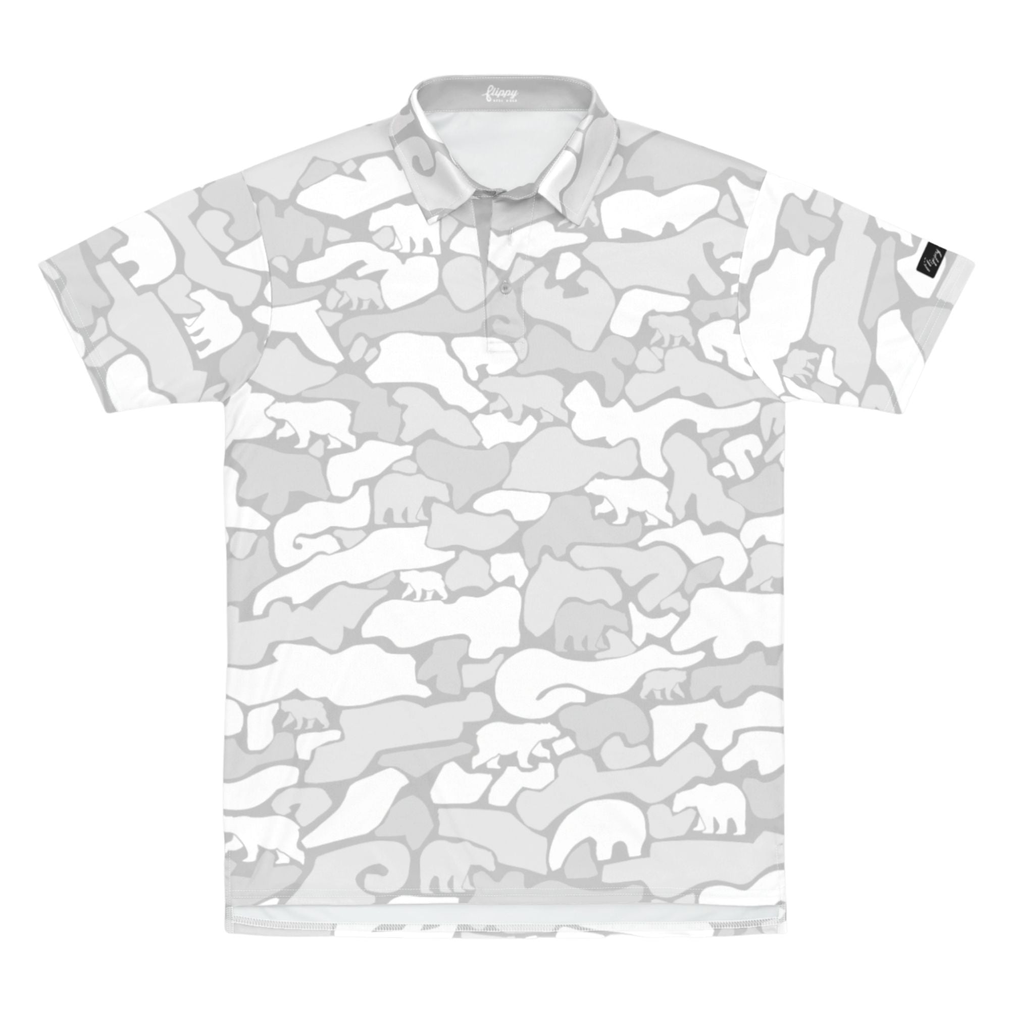 Foundation Grey Bear Camo SolPro Polo