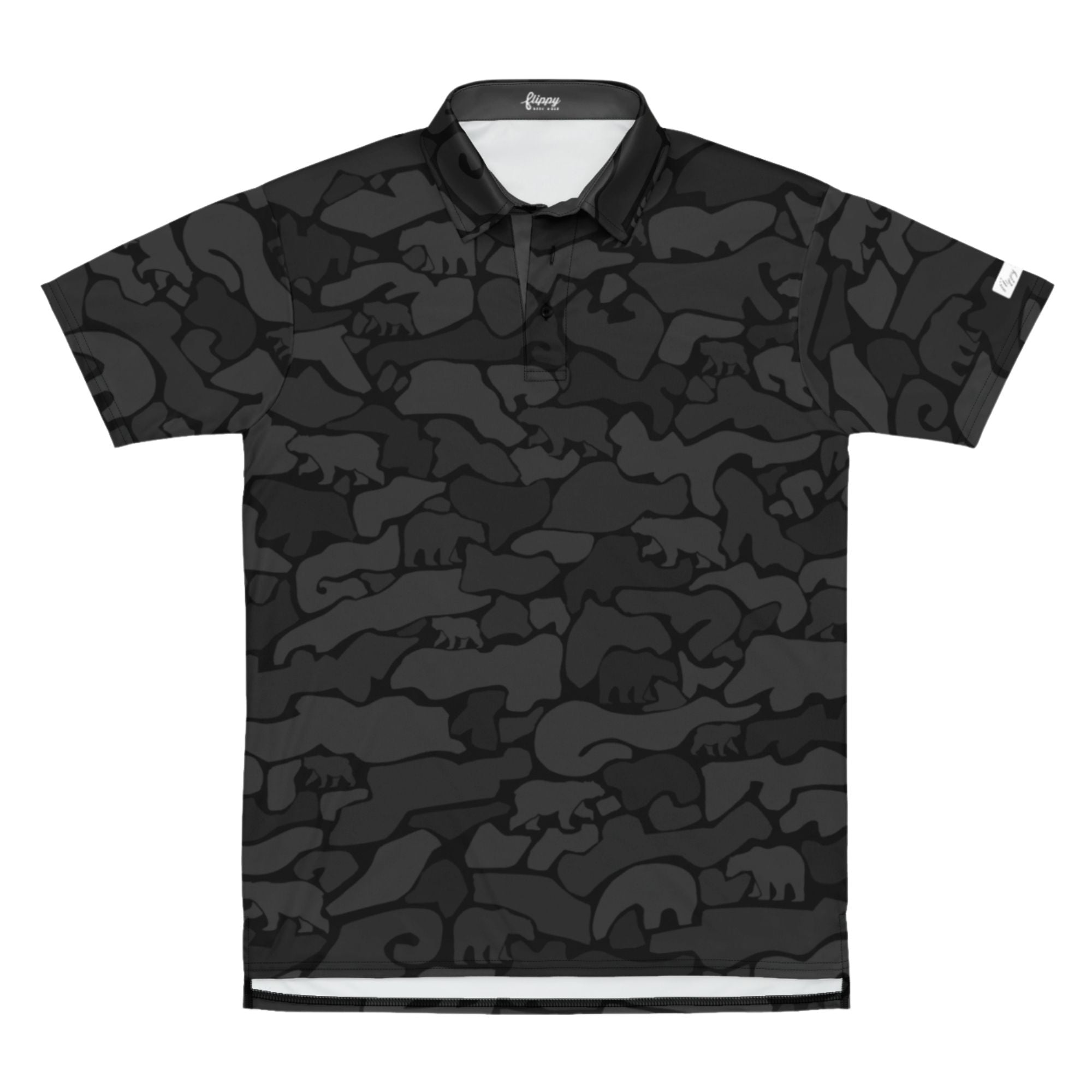 Foundation Black Bear Camo SolPro Polo
