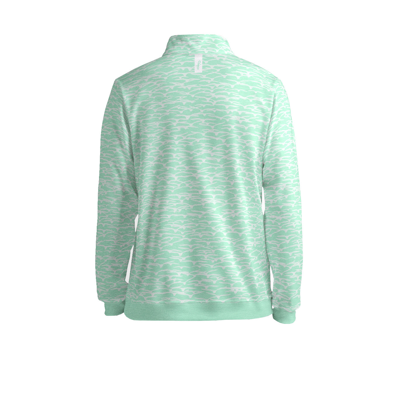 Mint Flock Quarter Zip Pullover