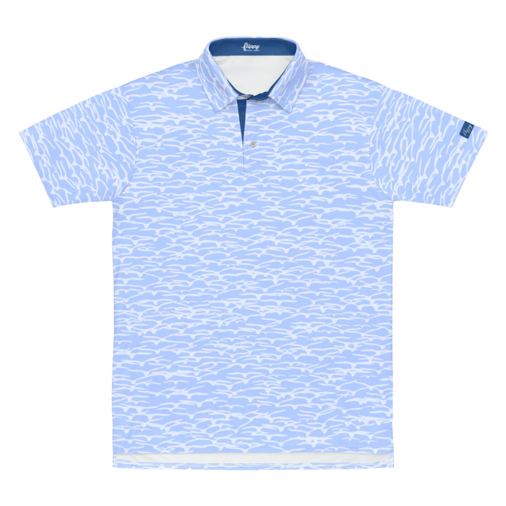 Foundation Sky Blue Flock SolPro Polo